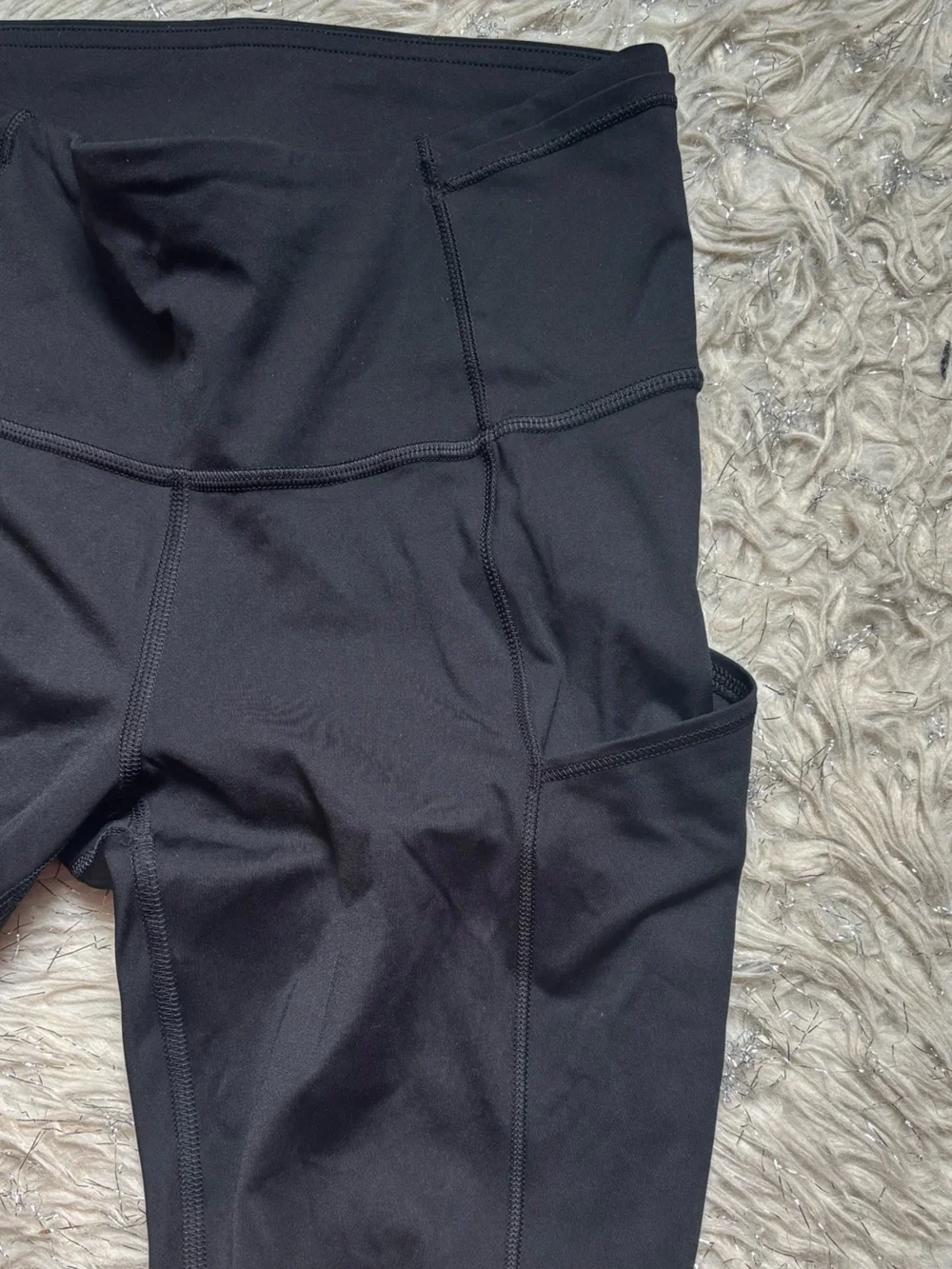 Lululemon Athletica Black Women’s Fast And Free Crop Leggings Size 4